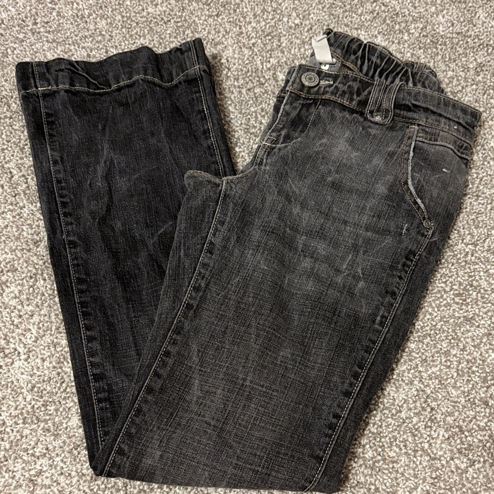 Y2K Old Navy Women's Dark Gray Flare Leg Jeans